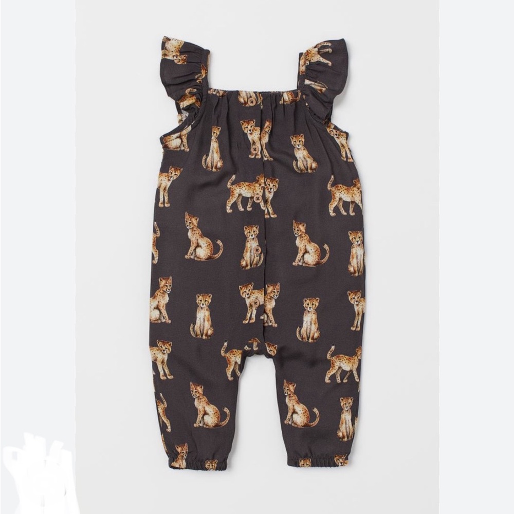 KAROLINA KIJAK x H&M Black Leopard Jumpsuit